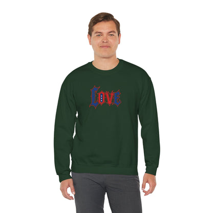 Patriotic Love Sweatshirt | Unisex Crewneck, Cozy Top for Celebrations, Gifts, Independence Day, Casual Style, Everyday Comfort
