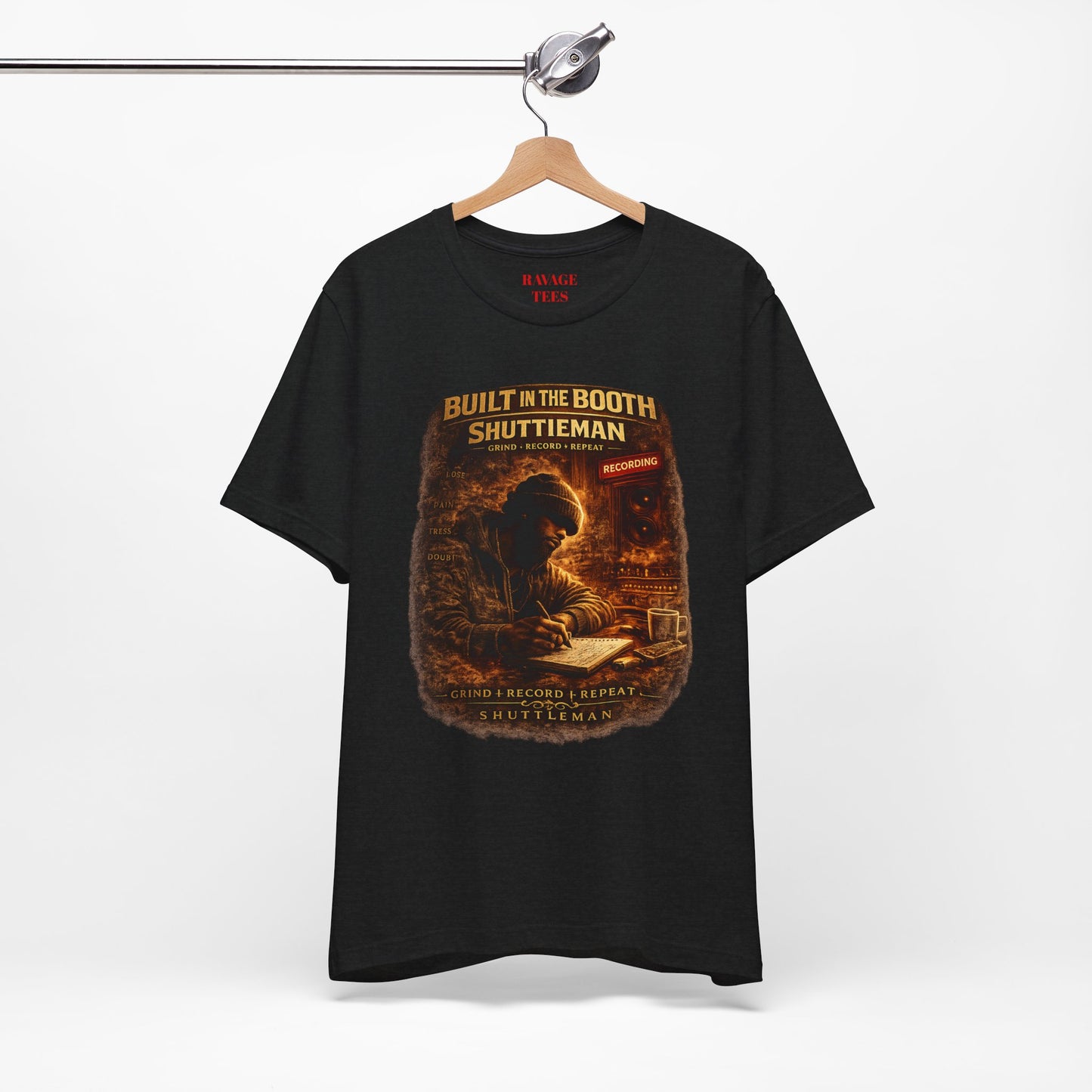 Built In The Booth Tee — Shutt1eman Recording Studio Graphic T‑Shirt