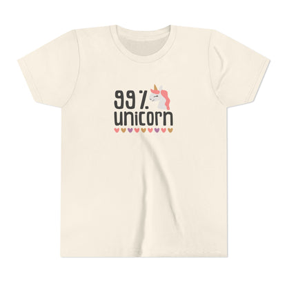 99% Unicorn Youth Tee - Fun & Whimsical Shirt for Kids