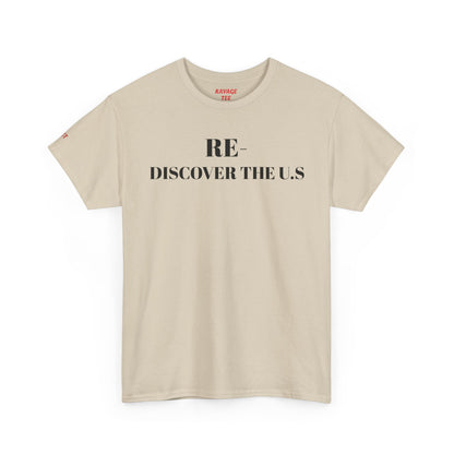 RE-DISCOVERVER the U.S. Unisex Heavy Cotton Tee