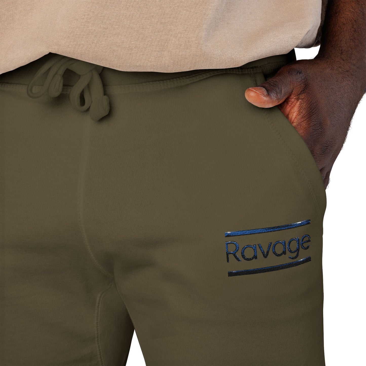 Ravage Embroidered Fleece Sweatpants — Cozy Joggers