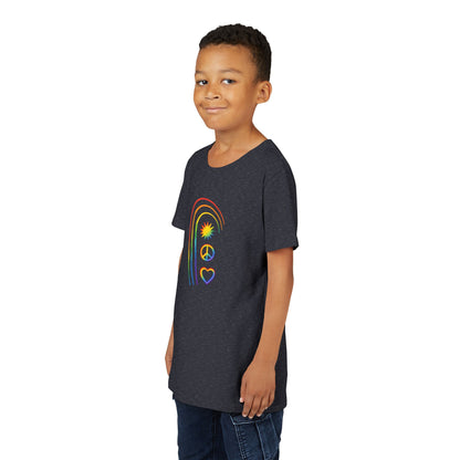 Youth Rainbow Peace & Love Tee