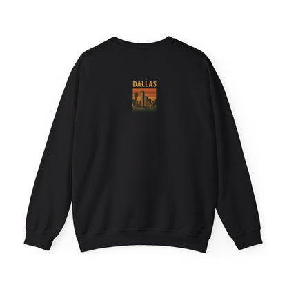 RAVAGE Dallas Vibe Unisex Crewneck Sweatshirt-Cozy Street Wear