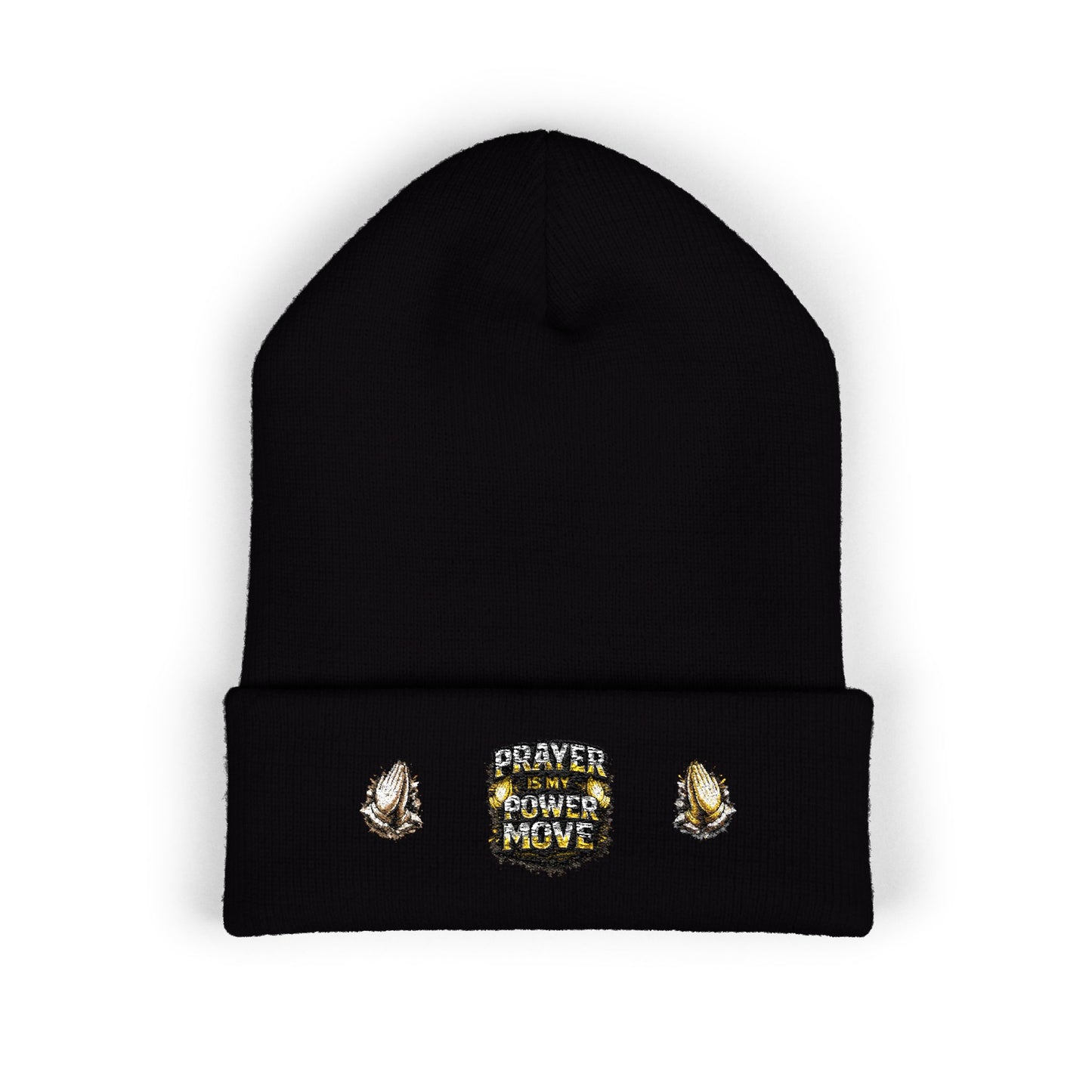 Prayer Power Move Embroidered Beanie