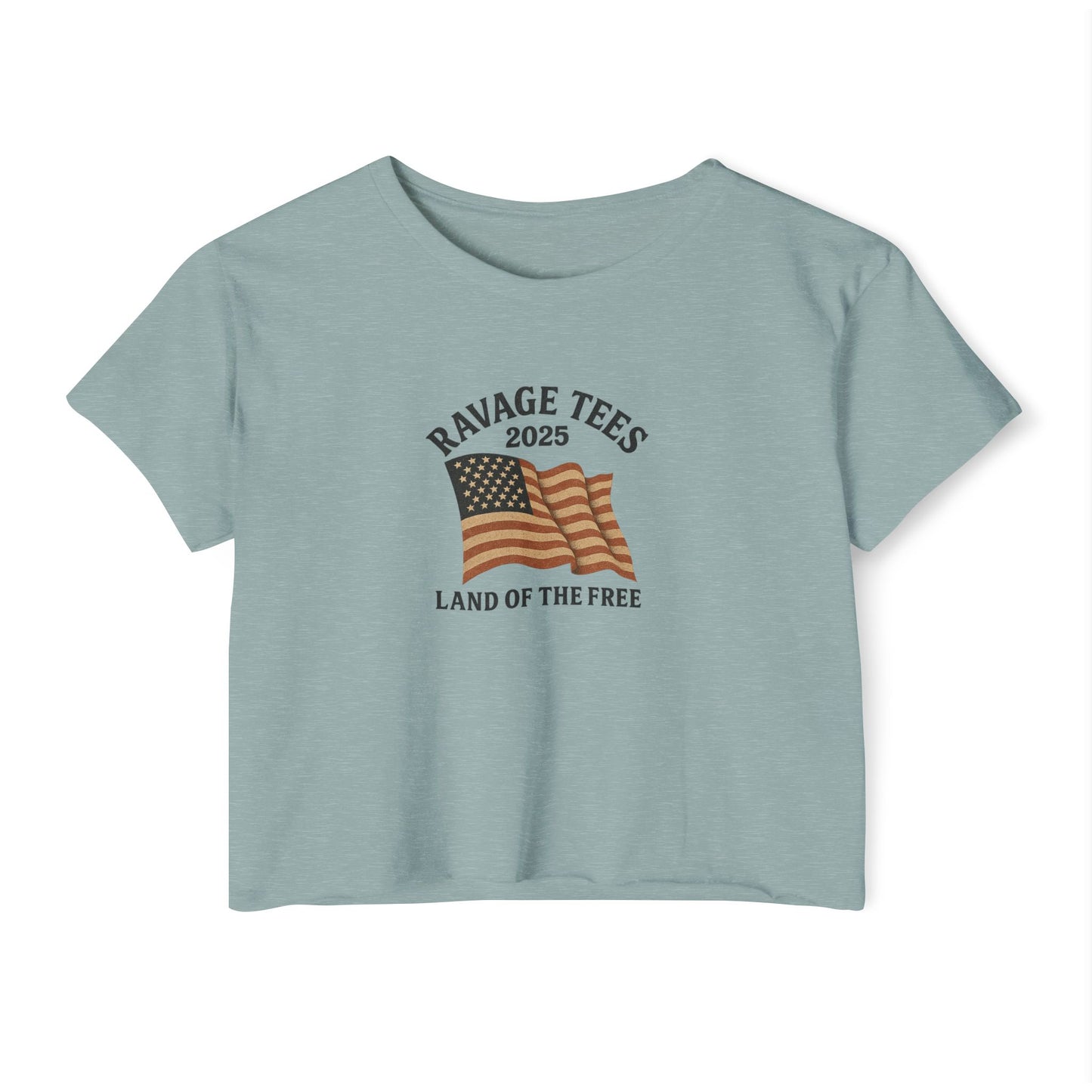 RAVAGE Crop Top: "Land of the Free"