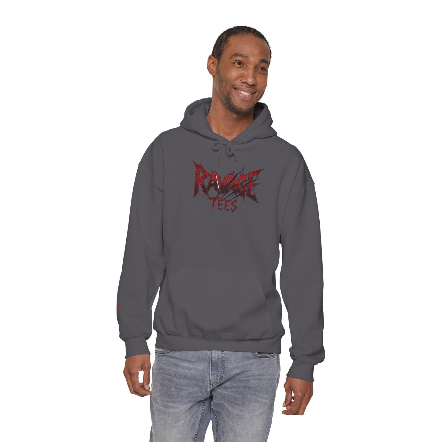 Black Tiger & Rose Graphic Hoodie