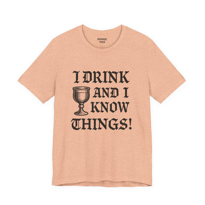 Funny Drinking Quotes Tee | Unisex Party T-Shirt | Alcohol Humor