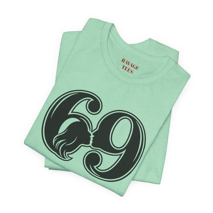 69 Retro Swirl Number Tee
