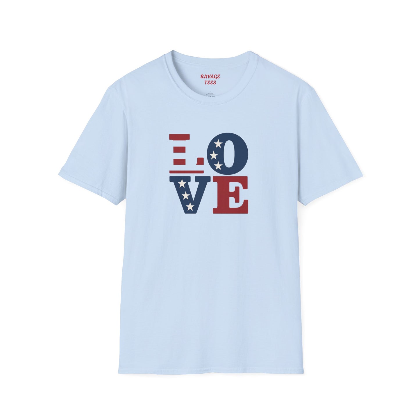 "Freedom & Love" Tee: Unisex 4th of July Graphic Shirt Gift