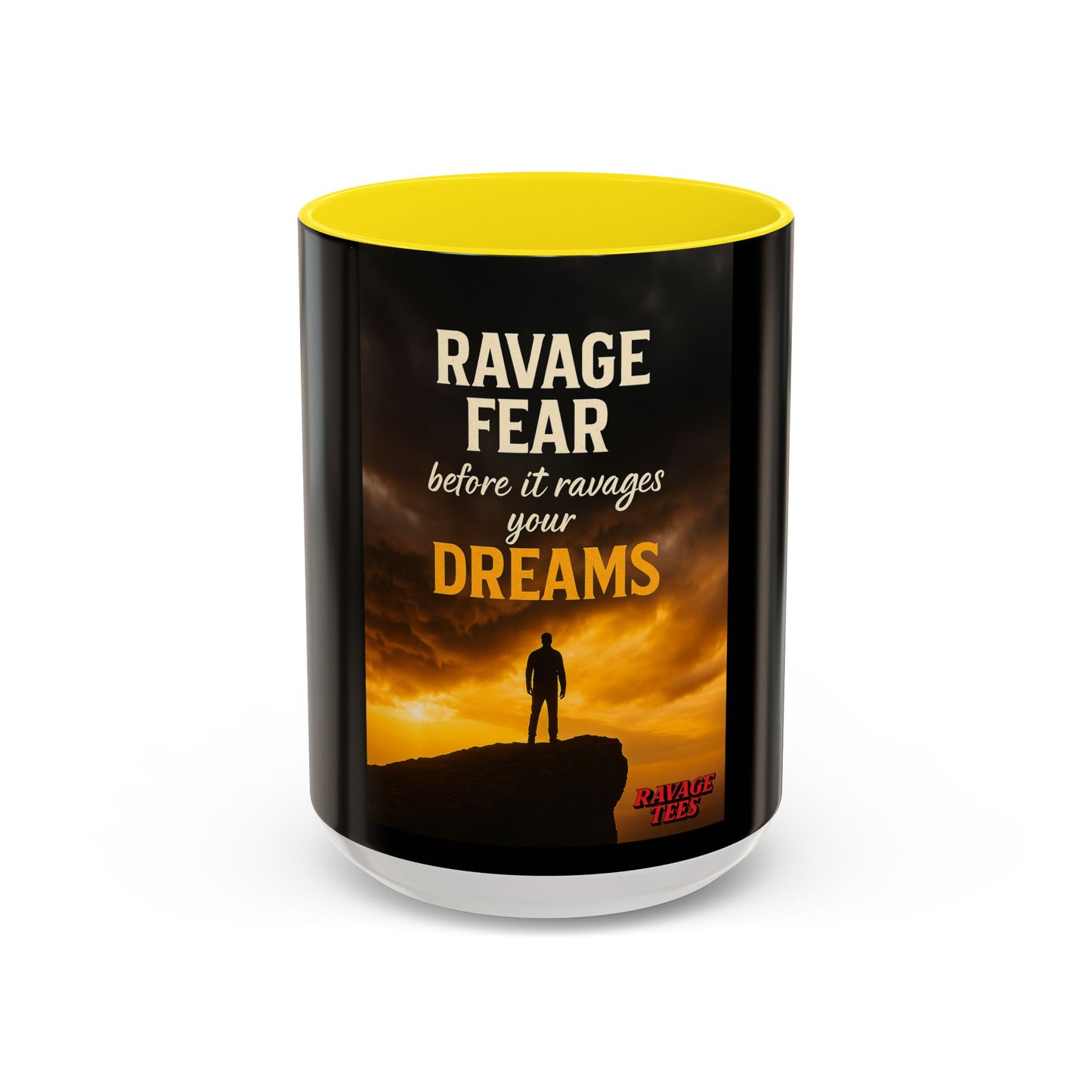 Inspirational Coffee Mug | Ravage Fear Before It Ravages Your Dreams | Motivational Gift | Black Accent Coffee Cup | Office Decor, [...]