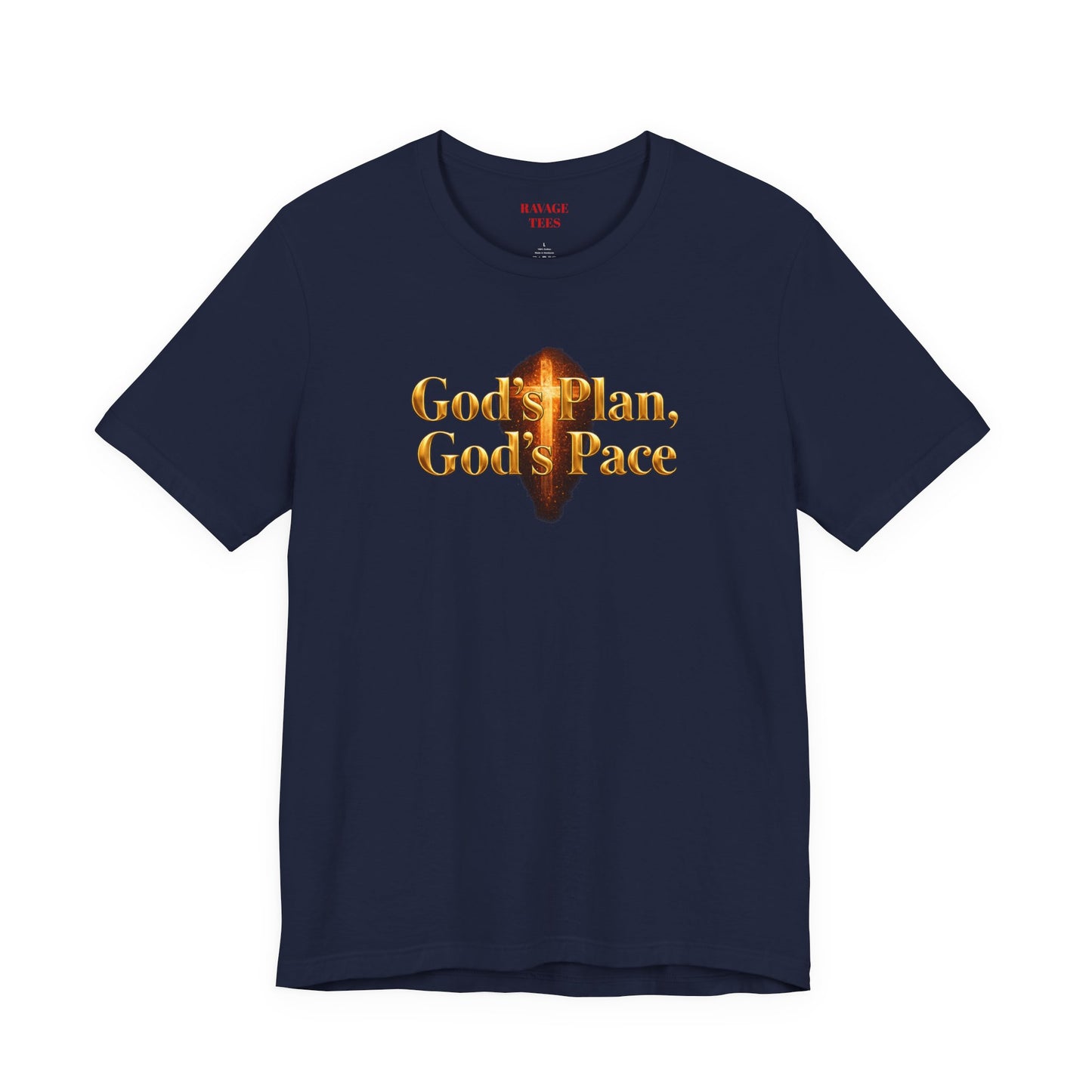 Christian Tee "God's Plan, God's Pace"