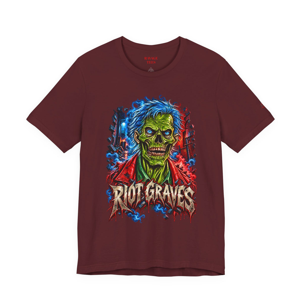 Riot Graves Skull Graphic Tee
