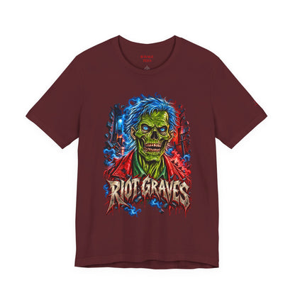 Riot Graves Skull Graphic Tee