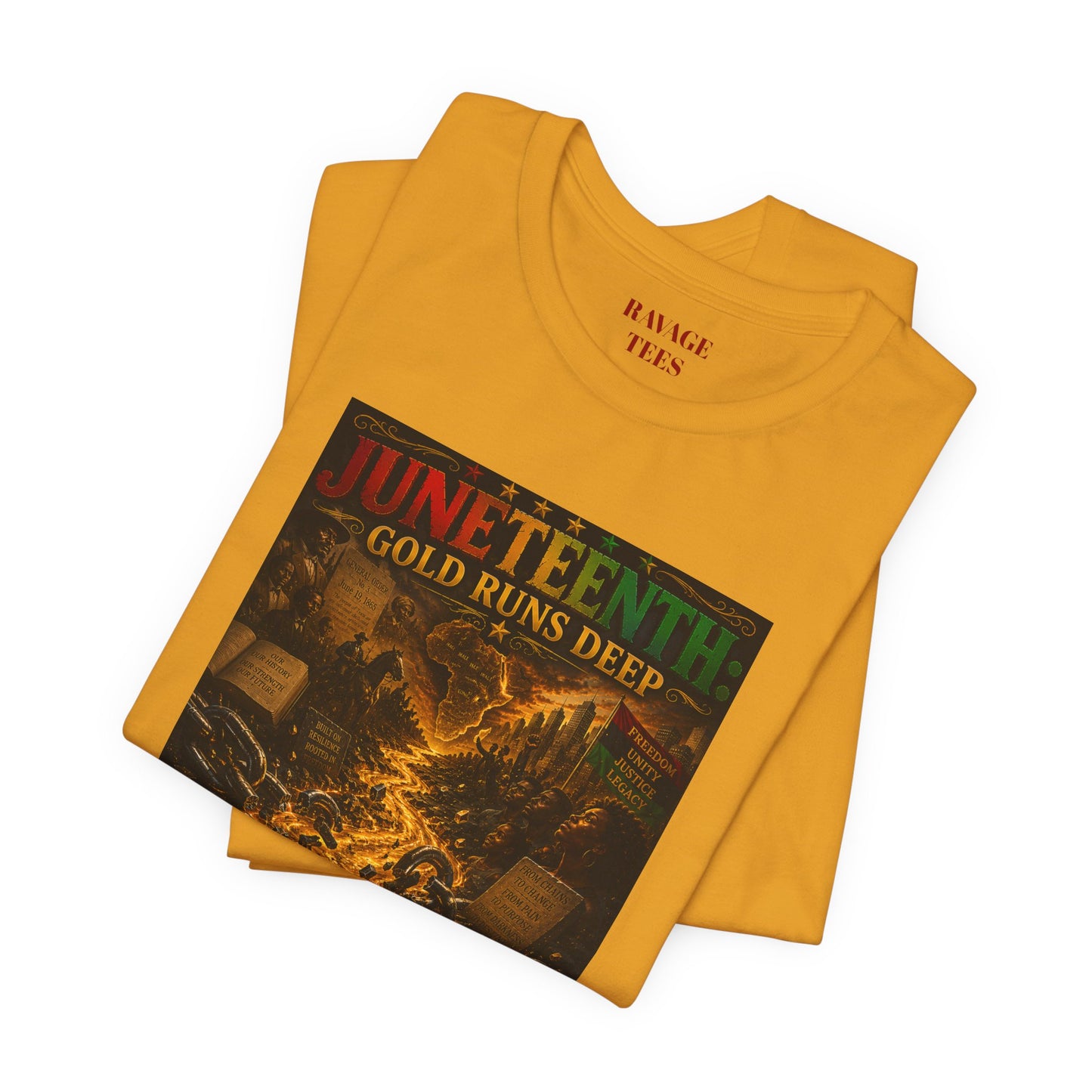Juneteenth 'Gold Runs Deep' T-Shirt