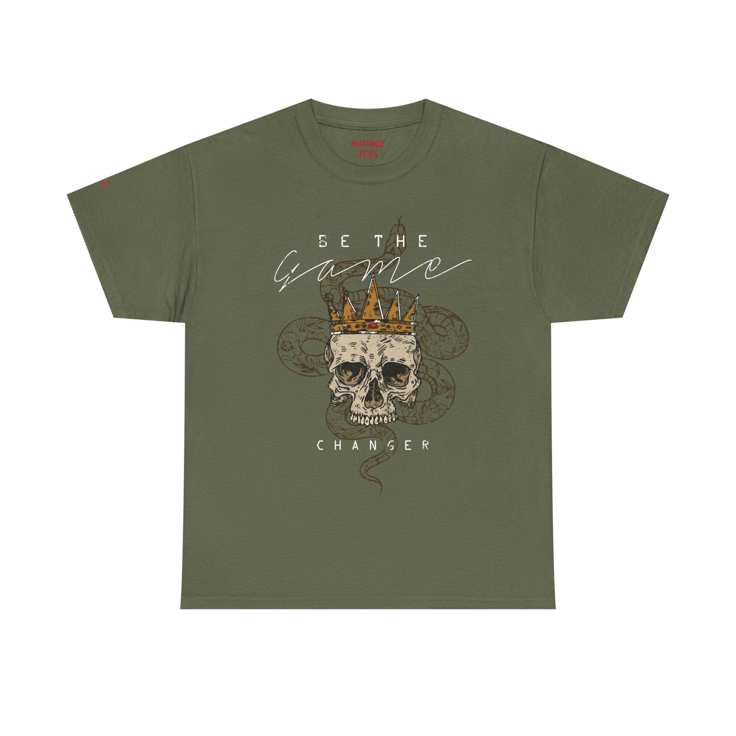 Be The Game Changer. Stylish Skull Graphic Tee for Casual Wear
