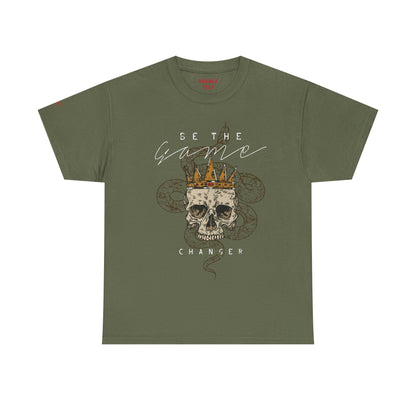 Be The Game Changer. Stylish Skull Graphic Tee for Casual Wear