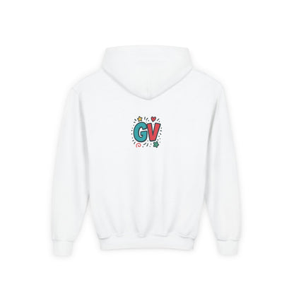 Kids Good Vibes Hoodie – Fun Graphic Sweatshirt with Positive Message, Cozy Casual Outfit, Birthday Gift for Children