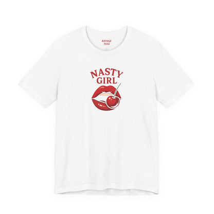 "Nasty Girl" Grunge Graphic Tee | Unisex Soft Jersey T-Shirt