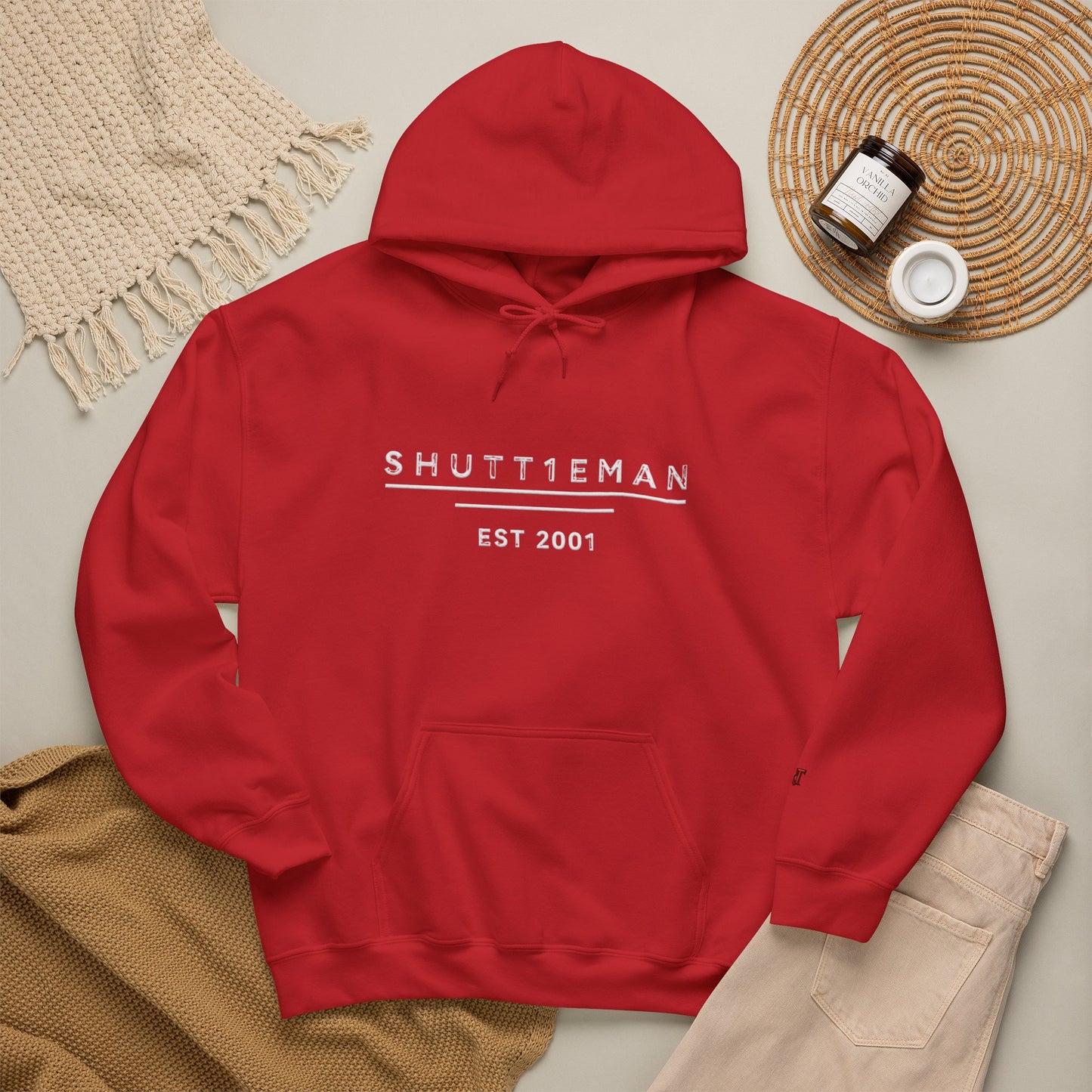 Shutt1eman Est. 2001 Hoodie — Minimal Vintage Logo Pullover