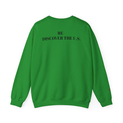 Re-Discover the U.S. Travel Enthusiast Sweatshirt, Cozy Crewneck, Explore America, Casual Wear