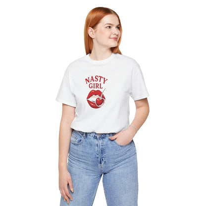 "Nasty Girl" Grunge Graphic Tee | Unisex Soft Jersey T-Shirt