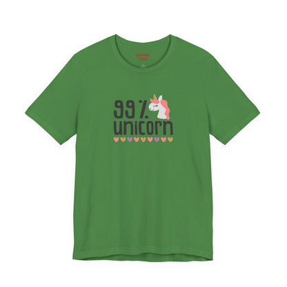 99% Unicorn Tee: Funny, Whimsical Graphic T-Shirt for All Ages