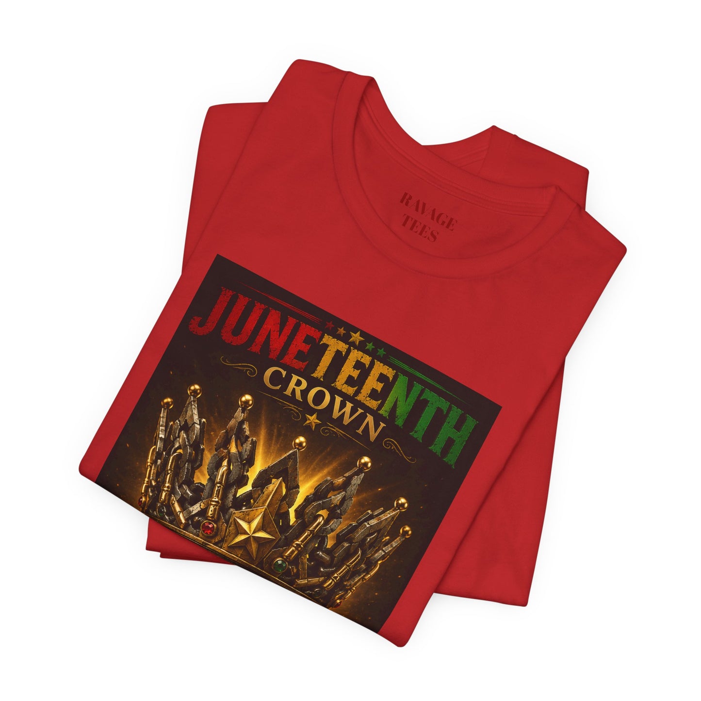 Juneteenth Crown Tee — "From Bondage to Brilliance"