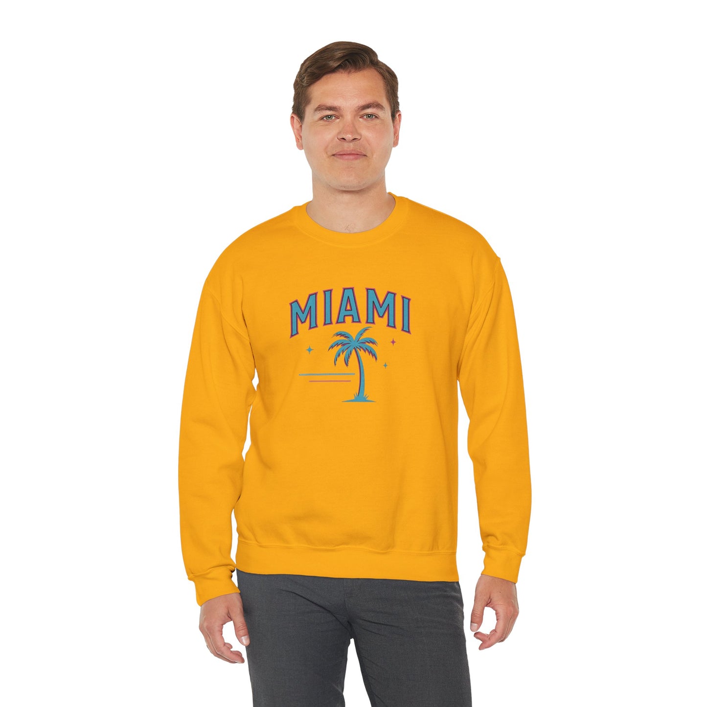 RAVAGE Miami City Vibe Unisex Crewneck Sweatshirt