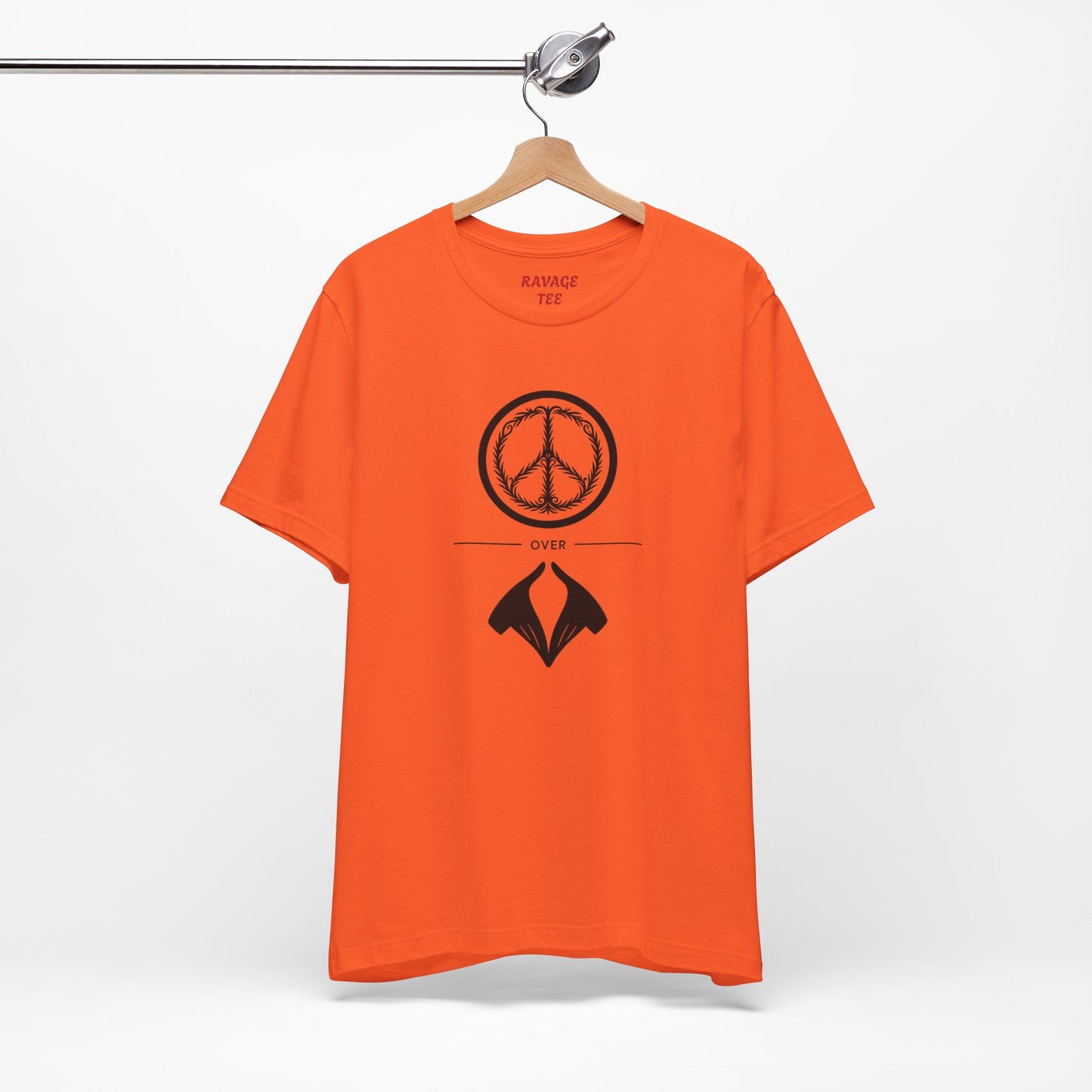 Peace Sign Unisex Jersey Tee, Casual Wear, Gift for Friends, Summer Fashion, Festival Outfit, Eco-Friendly Apparel