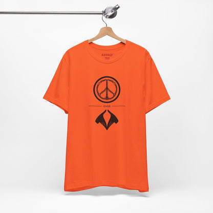 Peace Sign Unisex Jersey Tee, Casual Wear, Gift for Friends, Summer Fashion, Festival Outfit, Eco-Friendly Apparel