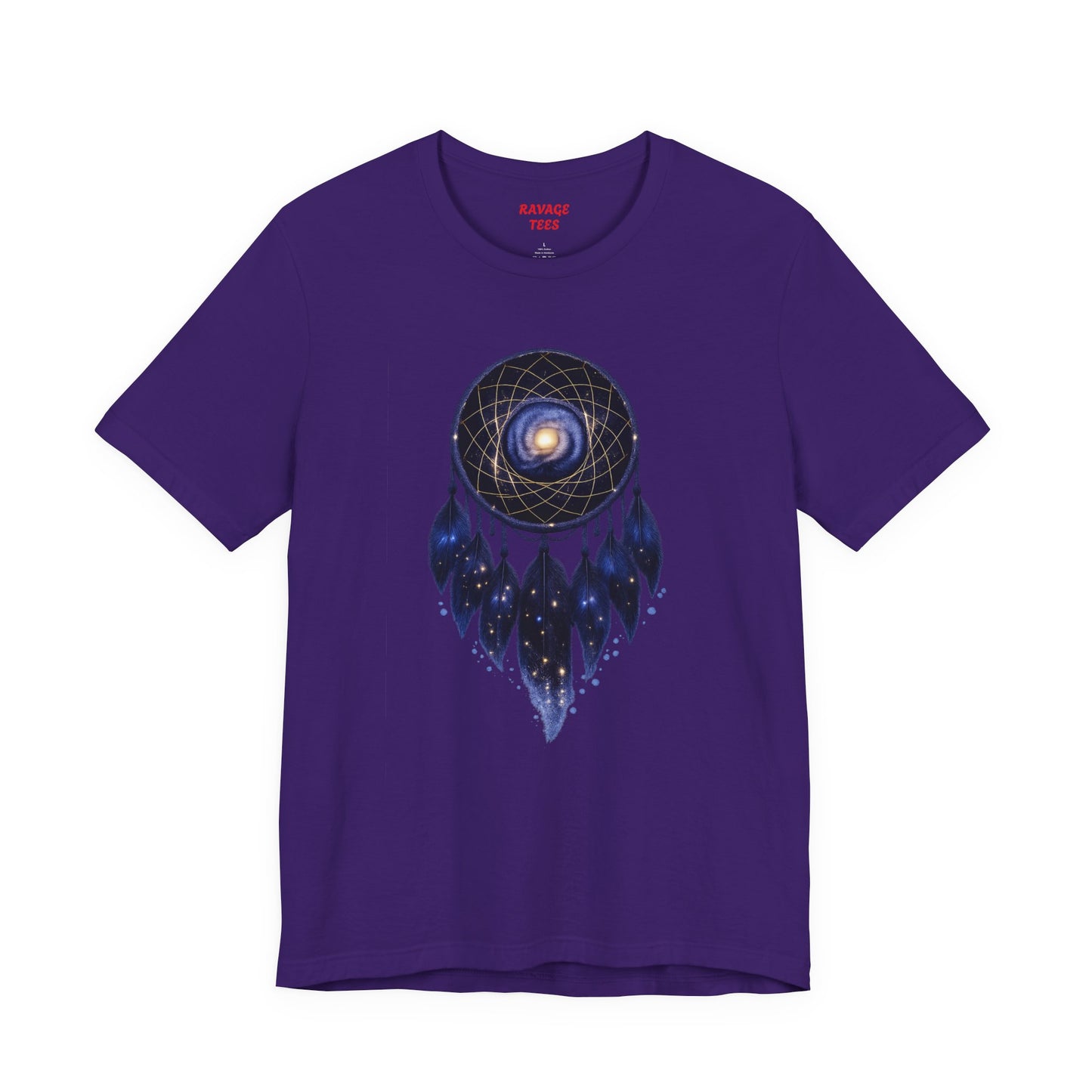 Dreamcatcher Galaxy T-Shirt — Mystical Cosmic Feather Tee