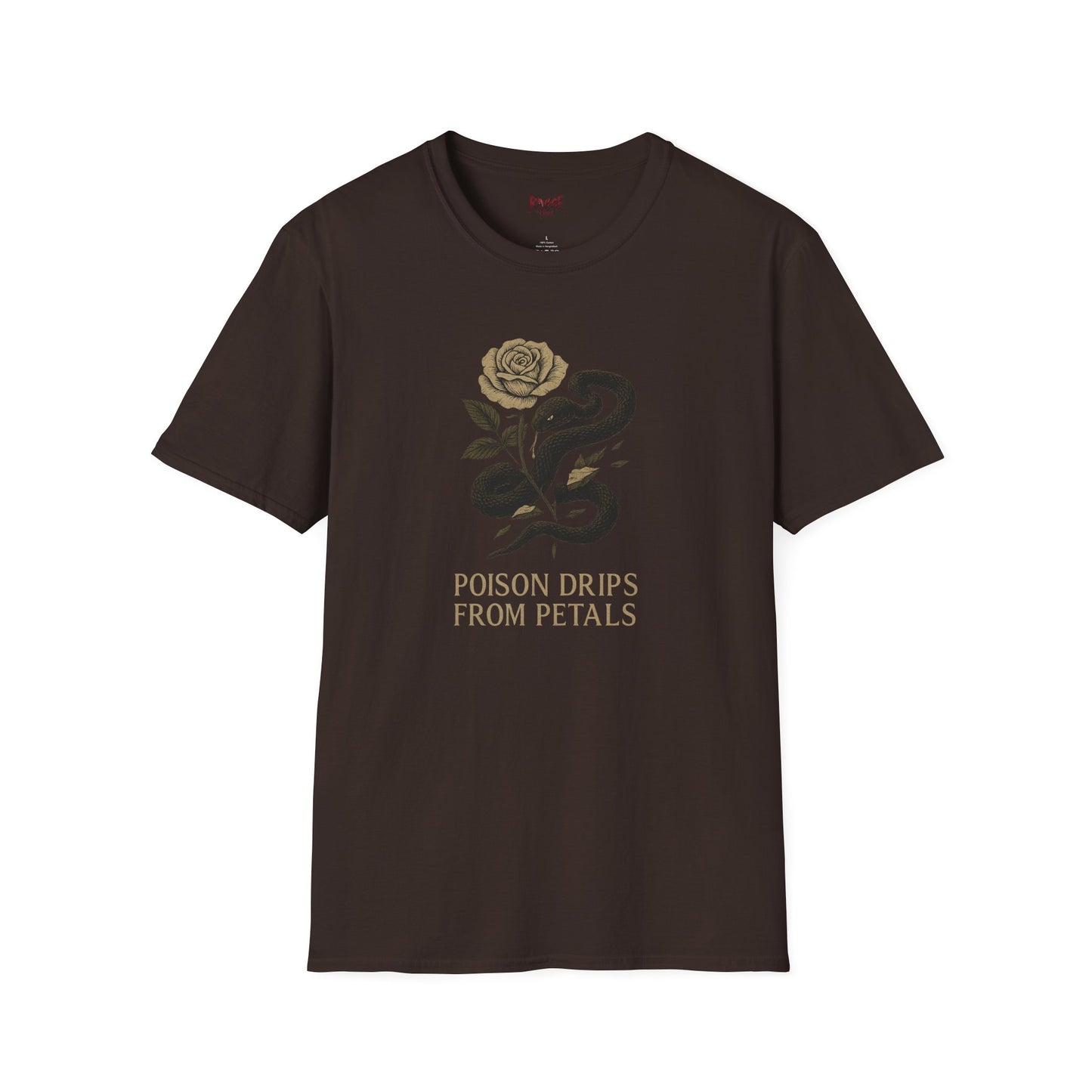 POISON DRIPS FROM PETALS Graphic T-Shirt – Unisex Tee | Eco-Friendly Nature Shirt for Summer Style, Casual Wear & Gifts for Nature Lovers