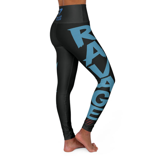 RAVAGE High Waisted Yoga Leggings – Stylish Workout Tights, Athletic Gym Apparel, Activewear for Fitness Enthusiasts and Yoga Lovers