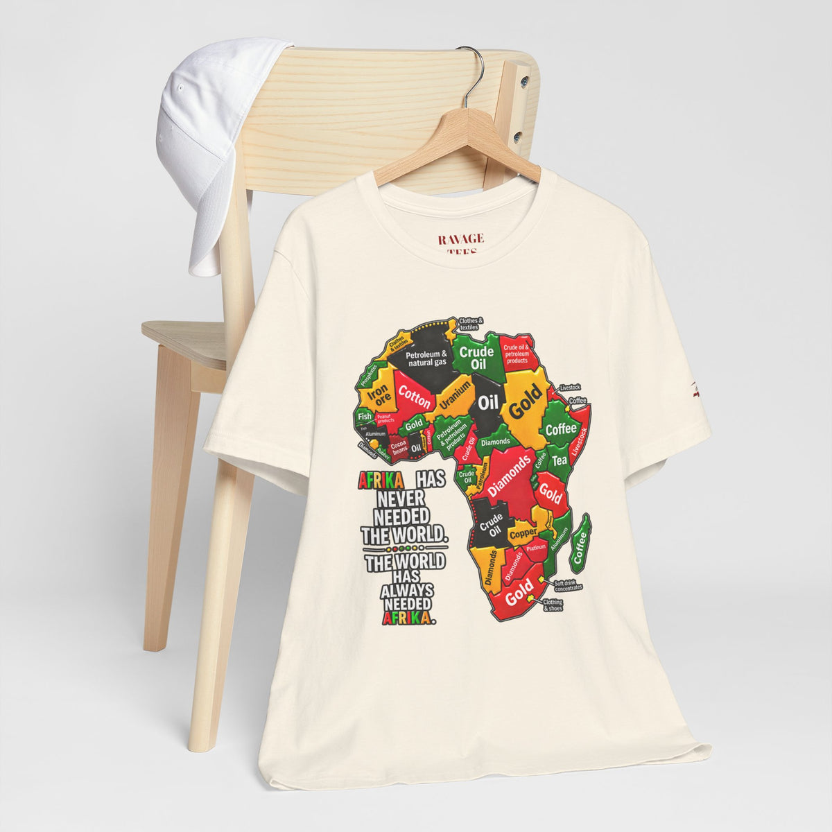 Africa Map “Africa Has Never Needed the World” Graphic Tee