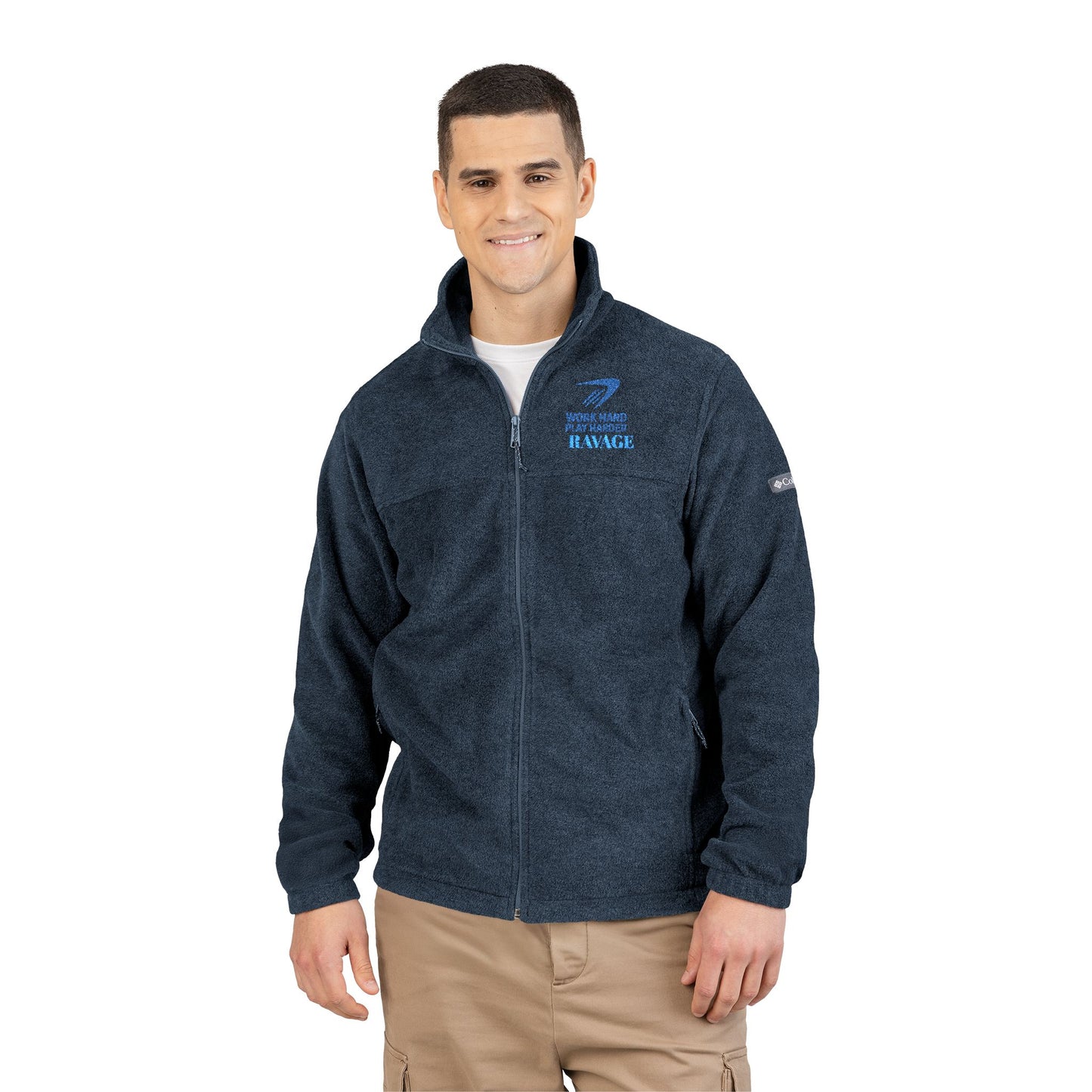 Ravage x Columbia Classic Embroidered Fleece Jacket