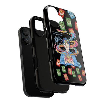 Noodle Lover Phone Case: Vibrant Cute Foodie Magnetic Anime Style