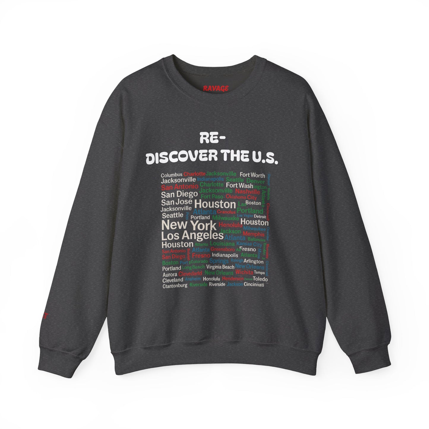 City Map Crewneck Sweatshirt, Cozy Urban Style for Travel Lovers or Travel Enthusiasts