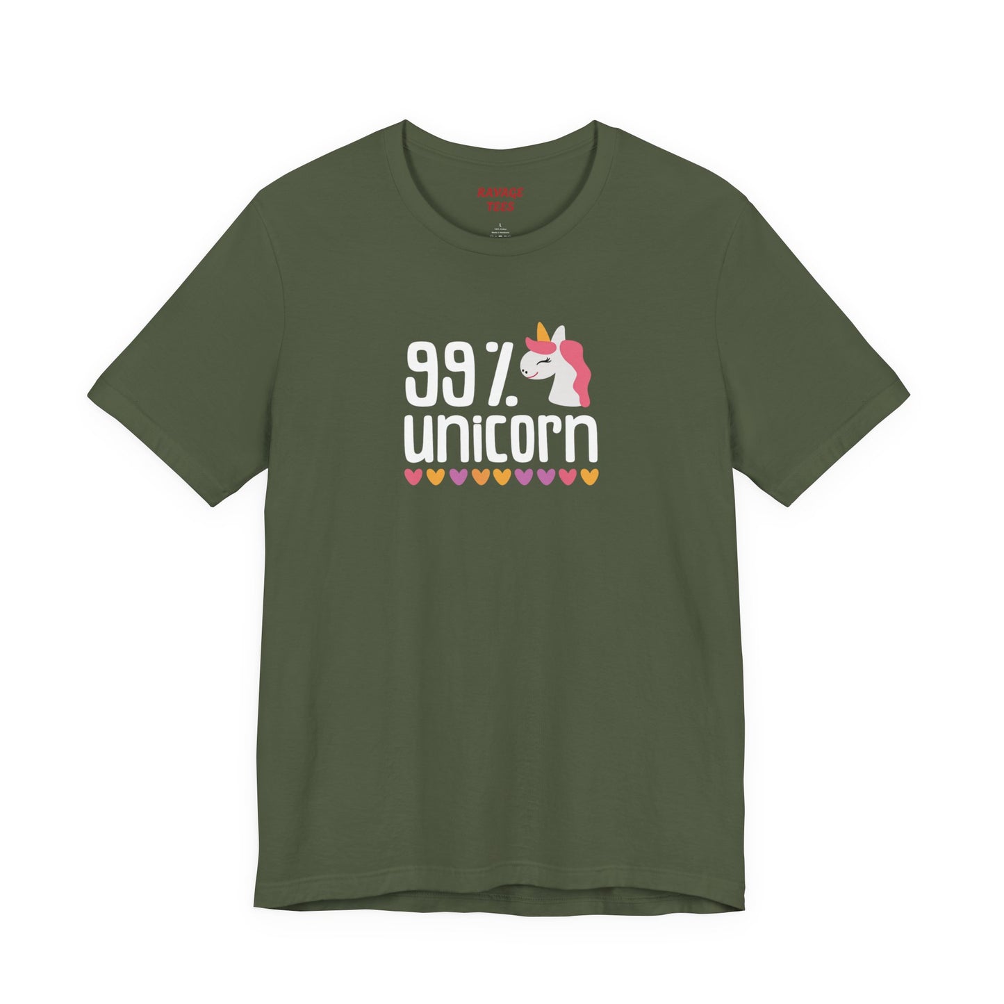 99% Unicorn Tee: Funny, Whimsical Graphic T-Shirt for All Ages