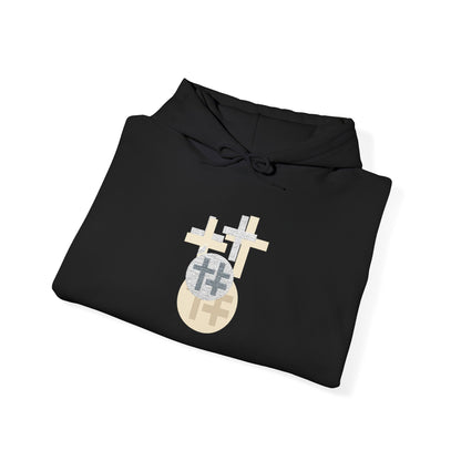Calvary Cross Unisex Hoodie – Faith-Based Apparel, Christian Symbol Tee, Everyday Casual Wear, Inspirational Gift