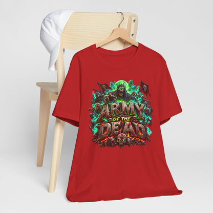 Army of the Dead Graphic T-Shirt – Neon Zombie Horror Tee