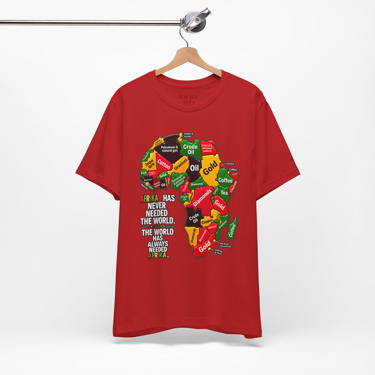 Africa Map “Africa Has Never Needed the World” Graphic Tee