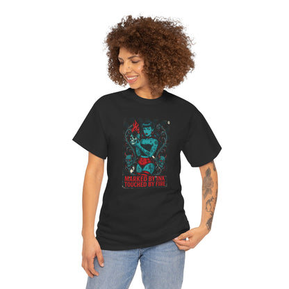 MARK BY INK, TOUCHED BY FIRE Tee