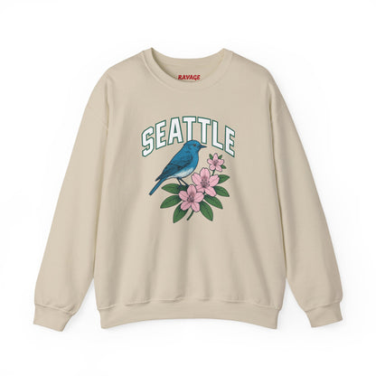 RAVAGE Seattle Vibe Unisex Crewneck Sweatshirt-Cozy Street wear