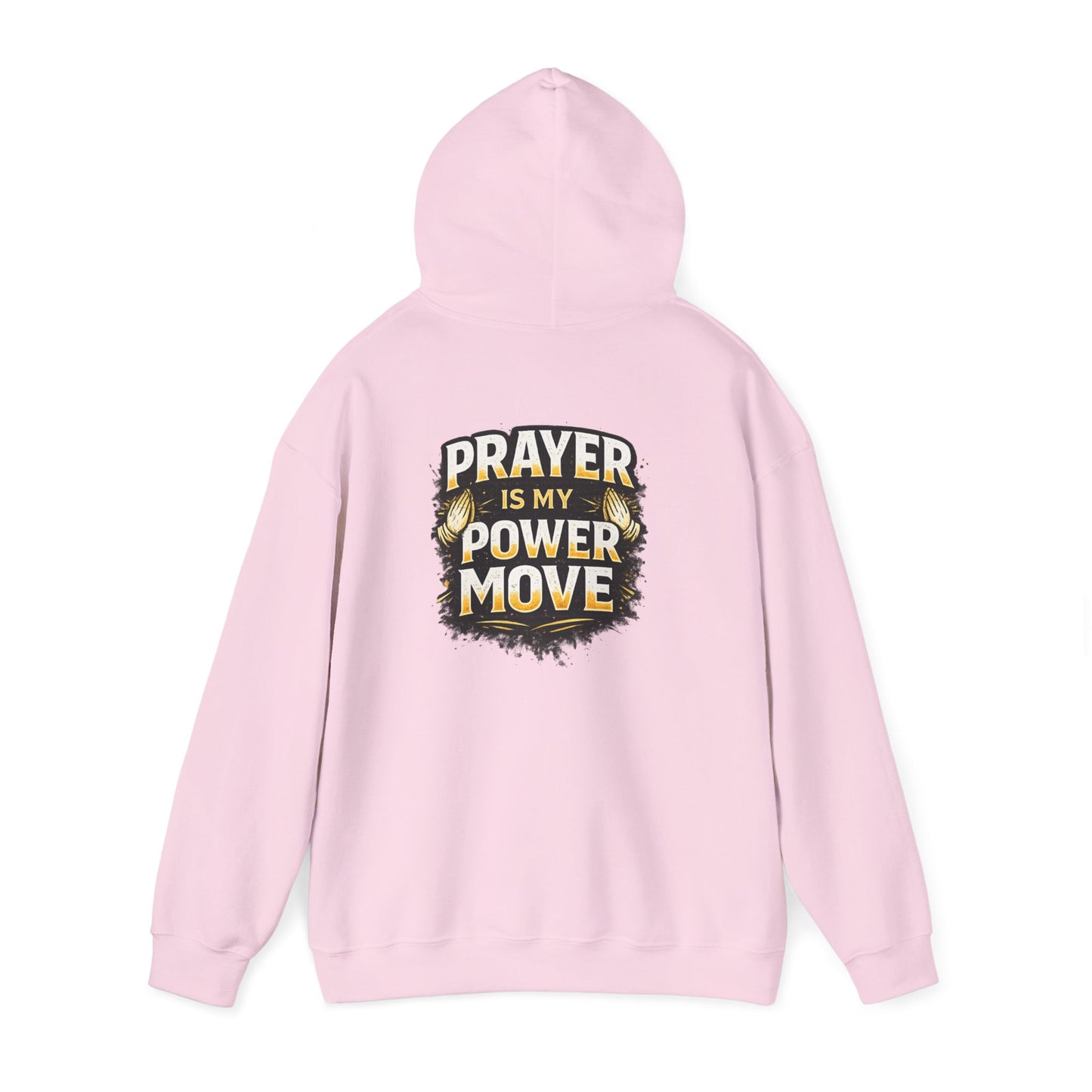 Prayer Is My Power Move Hoodie — Christian Cross Graphic Hoodie