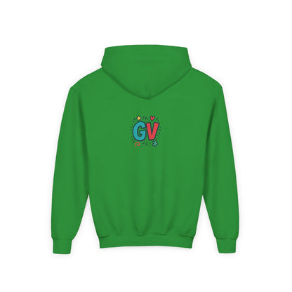 Kids Good Vibes Hoodie – Fun Graphic Sweatshirt with Positive Message, Cozy Casual Outfit, Birthday Gift for Children