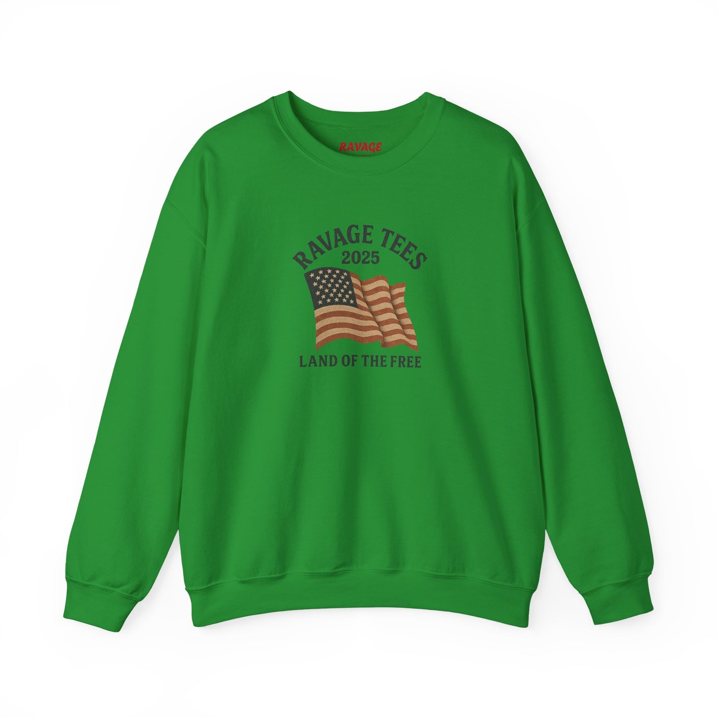 Patriotic Crewneck: "Land of the Free" Unisex Sweatshirt Gift