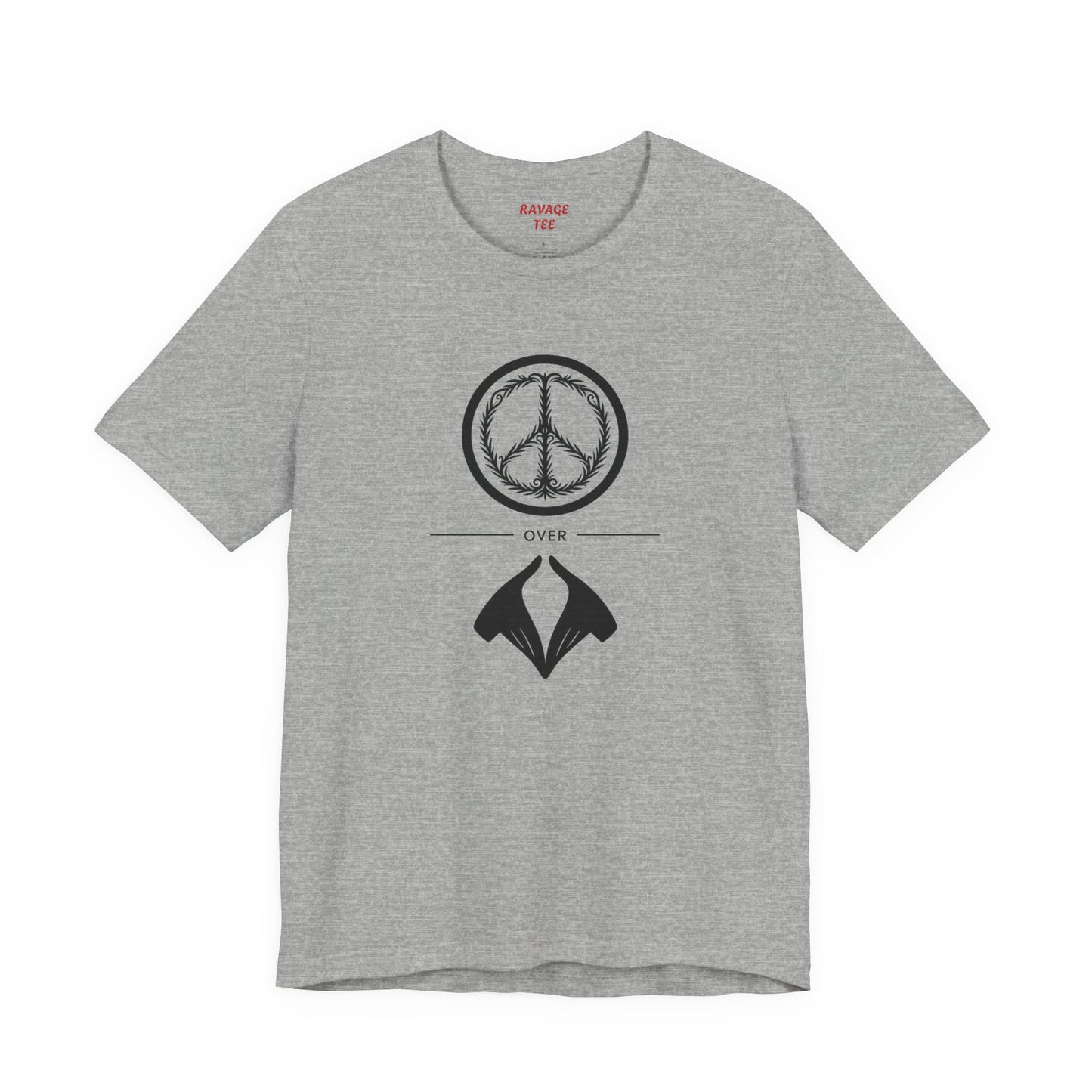 Peace Sign Unisex Jersey Tee, Casual Wear, Gift for Friends, Summer Fashion, Festival Outfit, Eco-Friendly Apparel