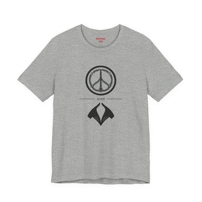 Peace Sign Unisex Jersey Tee, Casual Wear, Gift for Friends, Summer Fashion, Festival Outfit, Eco-Friendly Apparel