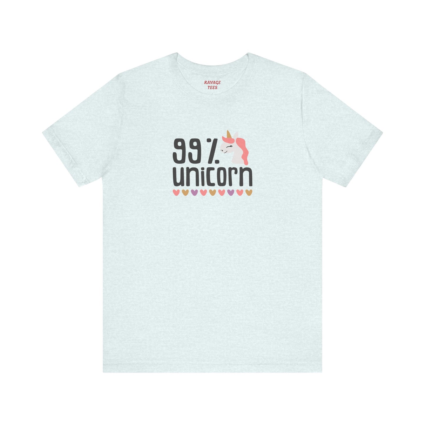 99% Unicorn Tee: Funny, Whimsical Graphic T-Shirt for All Ages