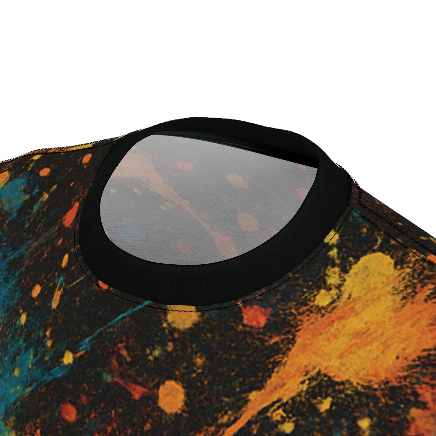 Art of Impact Colorful Splatter Unisex Tee, Eye-Catching Urban Graphic T-Shirt